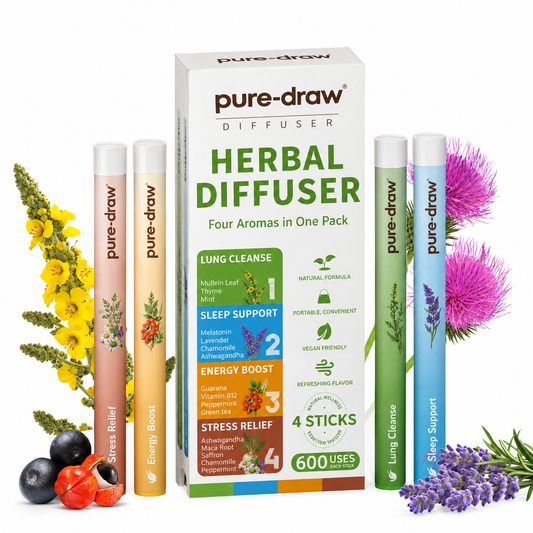 Pure-Draw Herbal Diffuser - 4-Blend Pack